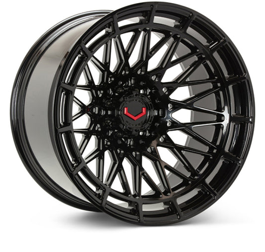 Vossen LCX-03 22x12 - 8x180 - ET44 - Ultra Deep - 124.3 - Gloss Black Wheel