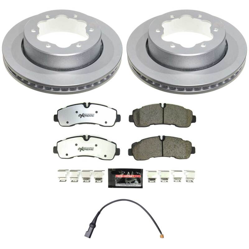 Power Stop 20-24 Ford Transit-350 HD Rear Z36 Coated Truck & Tow Brake Kit-thumbmail-1