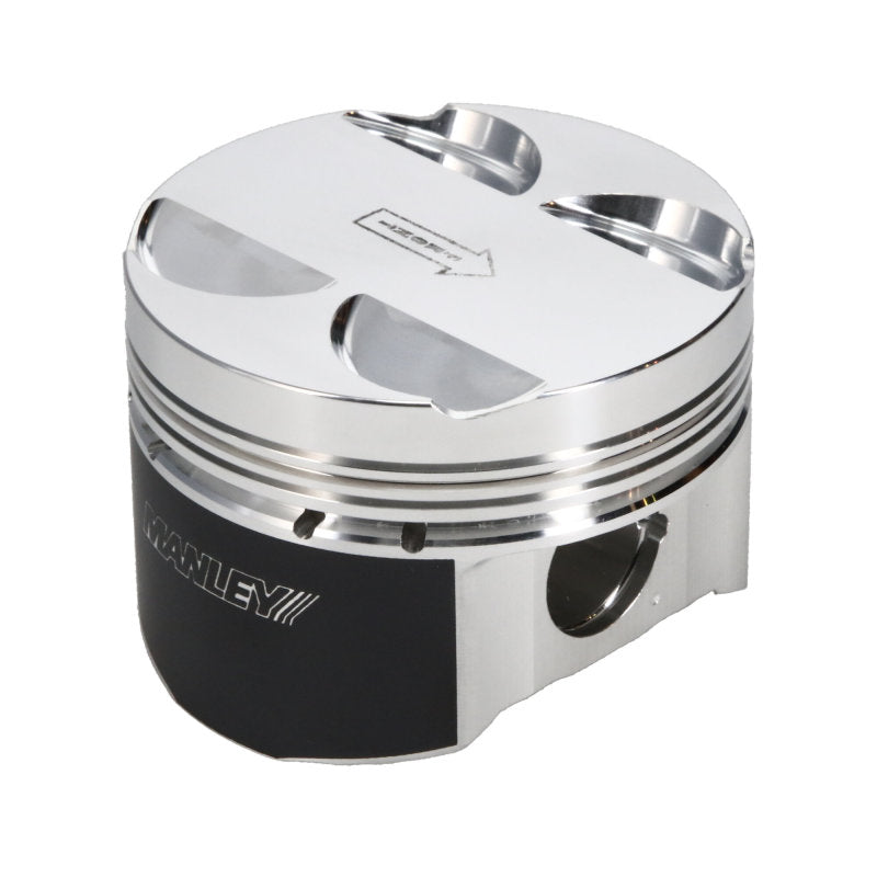 Manley 16+ Nissan VR30DDTT 86mm Bore 10:1 CR -3.5cc Dome Flat Top E/D Piston w/ Rings (SINGLE)-thumbmail-3