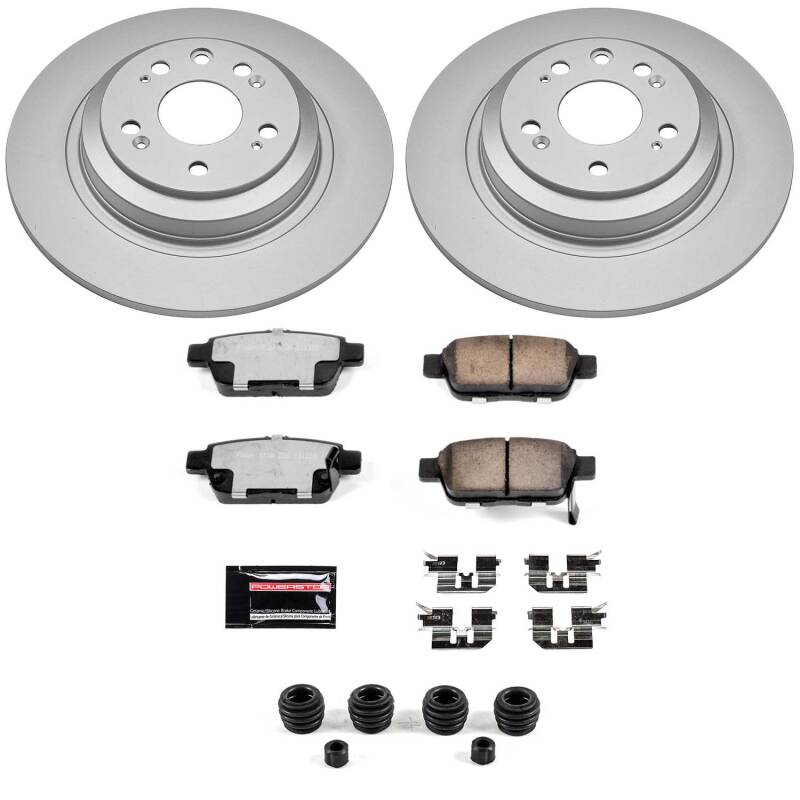 Power Stop 09-14 Acura TL Rear Z36 Coated Truck & Tow Brake Kit-thumbmail-1