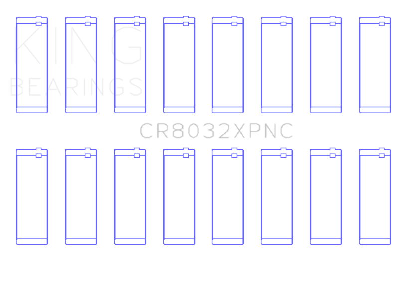 King Engine Bearings Chrysler 345/370 16V  (Size +0.5mm) Performance Rod Bearing Set-thumbmail-1
