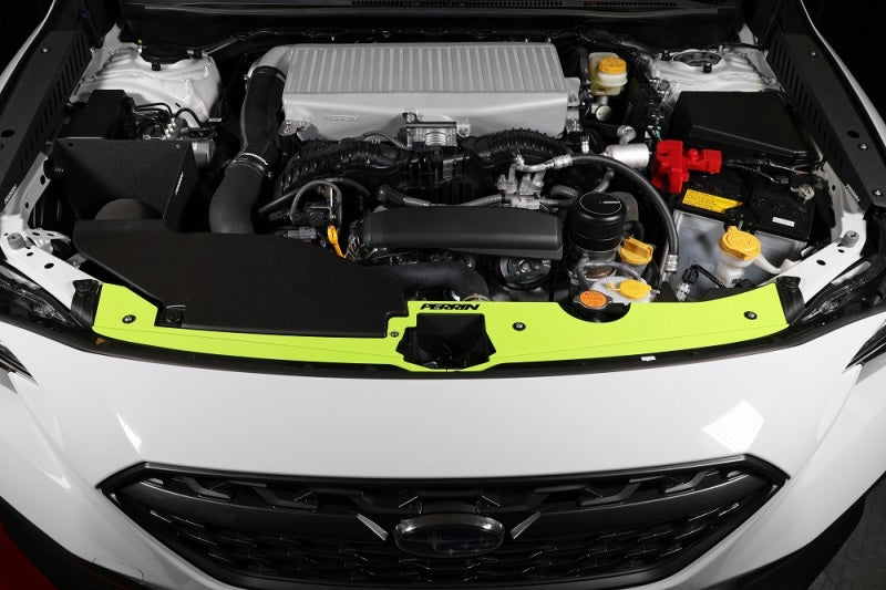 Perrin 22-23 Subaru WRX Radiator Shroud - Neon Yellow-thumbmail-2