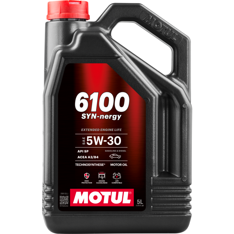 Motul 5L Technosynthese Engine Oil 6100 SYN-NERGY 5W30 - VW 502 00 505 00 - MB 229.5-thumbmail-1
