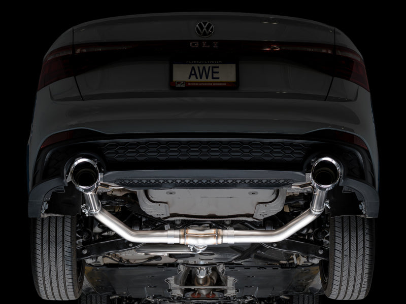 AWE 22-25 Volkswagen Jetta GLI Track Edition Exhaust - Chrome Silver Tips-thumbmail-7