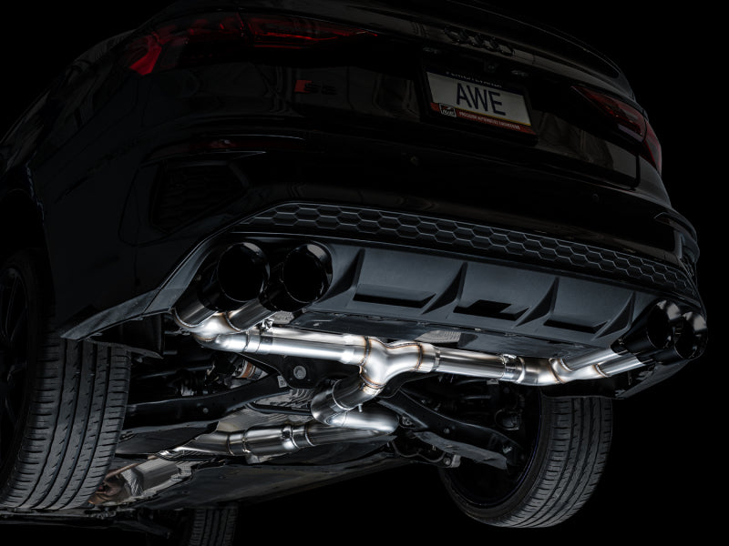 AWE 22-24 Audi 8Y S3 Track Edition Exhaust  - Diamond Black Tips-thumbmail-3
