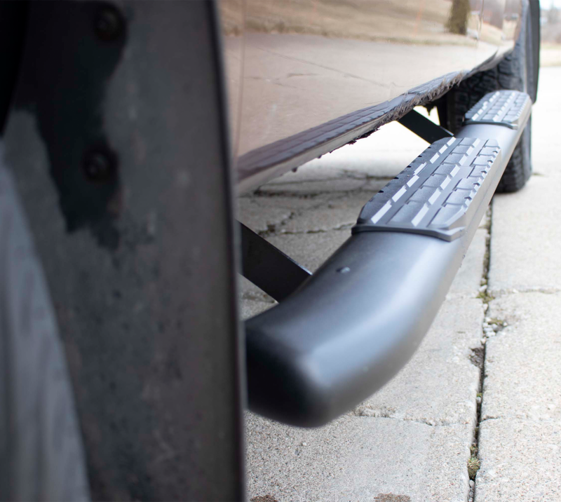 Fishbone Offroad 09-14 Ford F150 Extended Super Cab Oval Side Steps - Black Textured-thumbmail-3