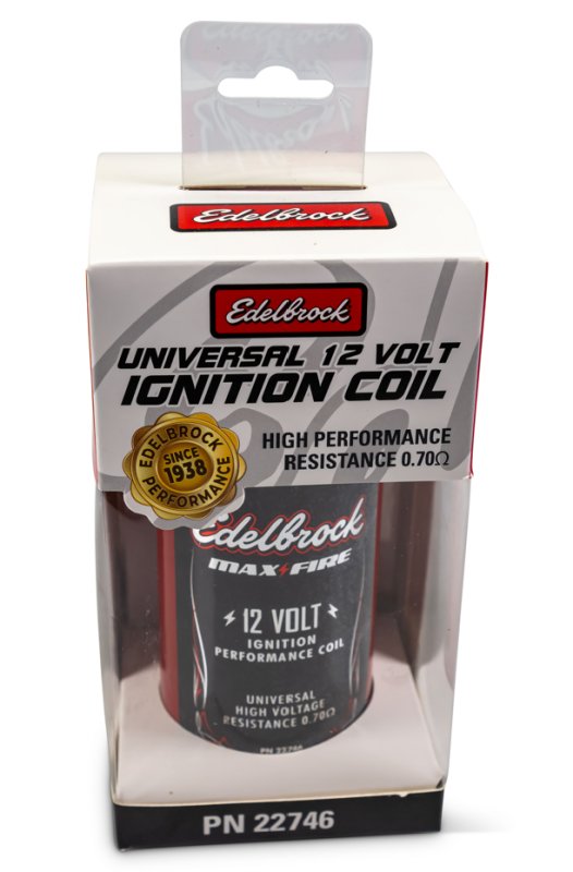 Edelbrock Ignition Coil - Electric Oil Filled - .70 PR Red w/ Black Top-thumbmail-3