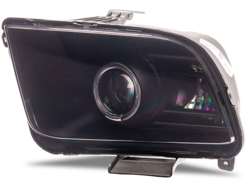 Raxiom 05-09 Ford Mustang w/ Factory Halogen LED Halo Headlights- Blk Housing (Smoked Lens)