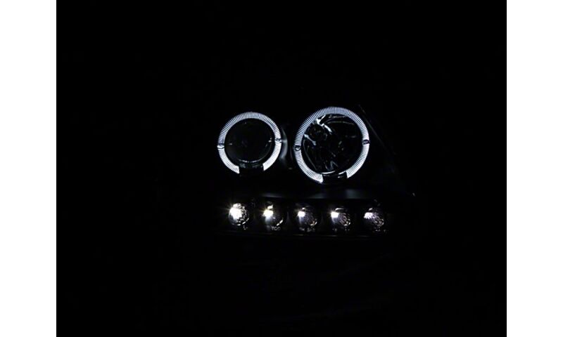 Raxiom 97-03 Ford F-150 LED Halo Projector Headlights- Black Housing- Clear Lens-thumbmail-2
