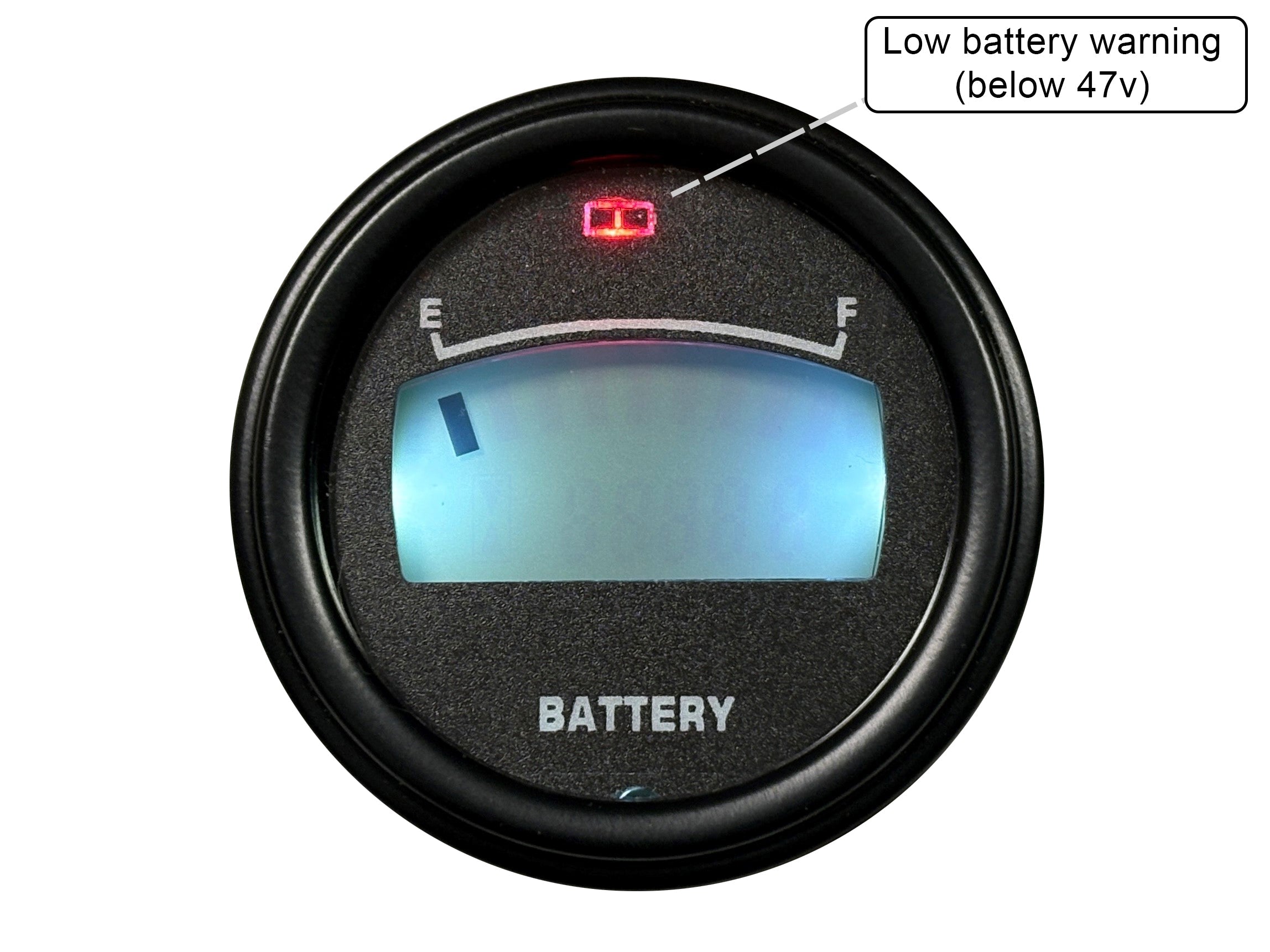 Golf Cart Battery Meter-state of Charge Meter 48 Volt 2-1/16" Lithium / LifePo4 Digital Bar Graph 48v-thumbmail-3