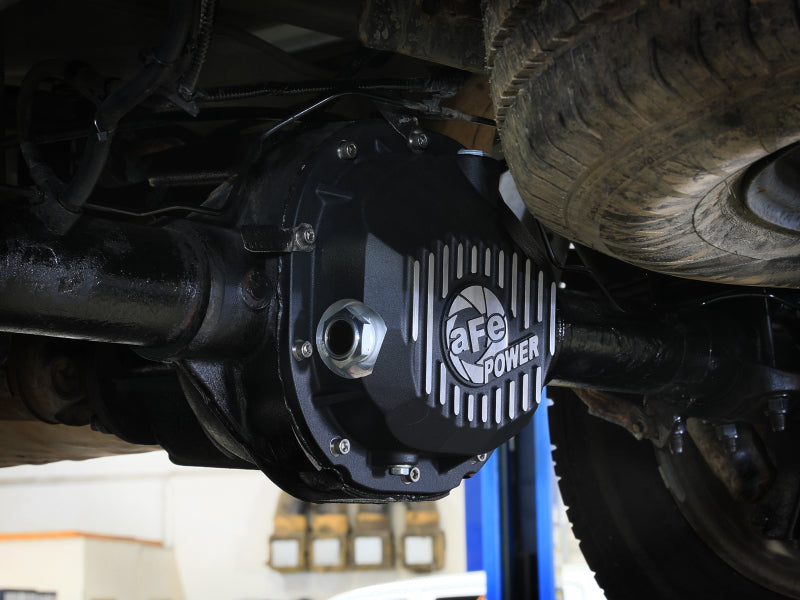 aFe 90-14 Ford F-150 Rear Differential Cover - Black w/ Machined Fins-thumbmail-3