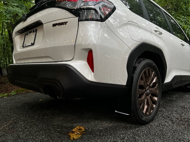 Rally Armor 2025 Subaru Forester Black UR Mud Flap w/Metallic Black Logo-thumbmail-2