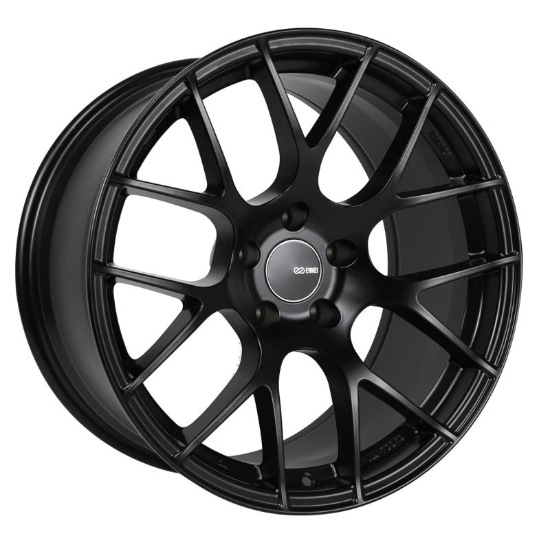 Enkei Raijin 18x9.5 35mm Offset 5x112 Bolt Pattern 72.6 Bore Diameter Matte Black Wheel-thumbmail-1