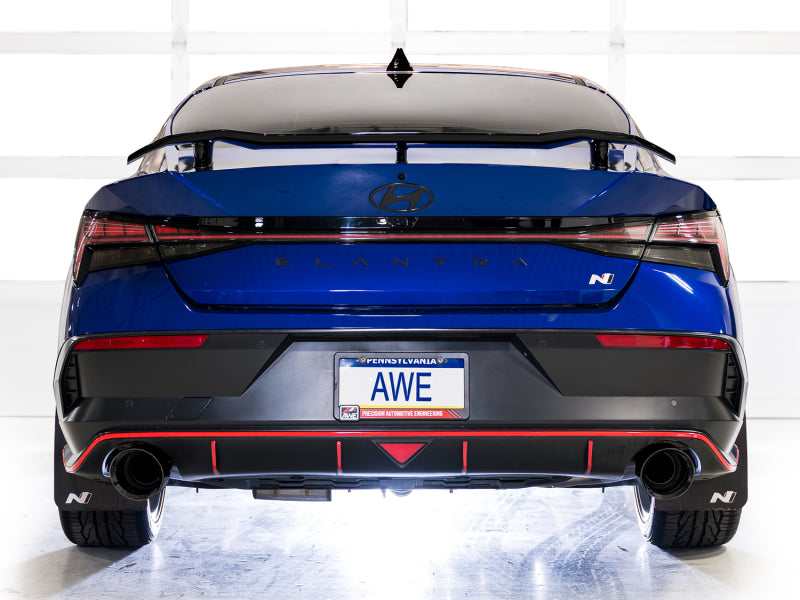 AWE 22-26 Hyundai Elantra N Track Edition Cat-Back Exhaust - Diamond Black Tips-thumbmail-4