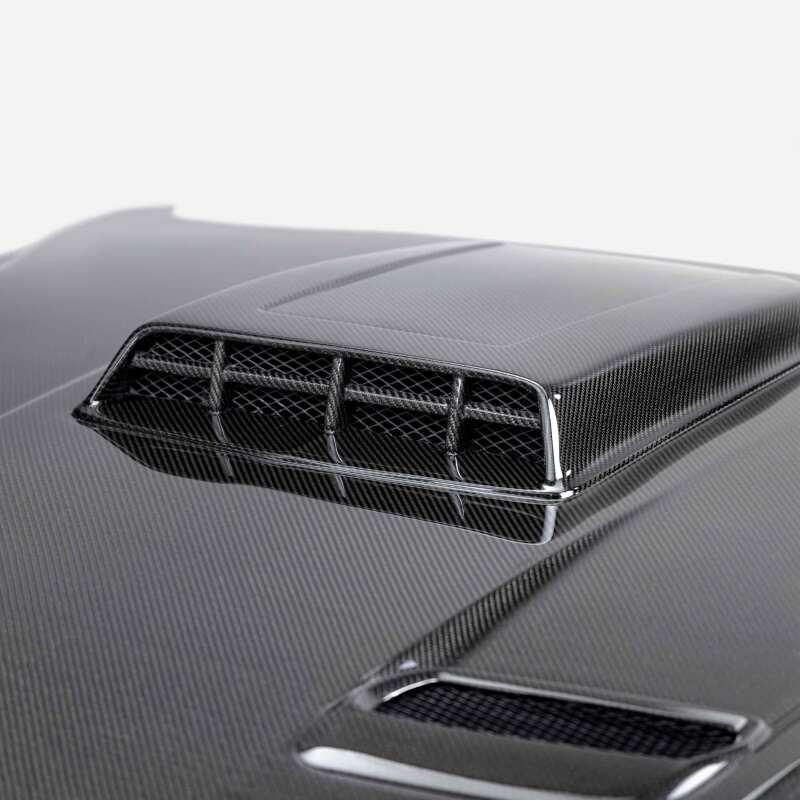Anderson Composites 21-23 Ford Mustang Mach 1 Type-SK Double-Sided Carbon Fiber Hood-thumbmail-3