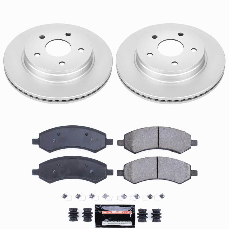 Power Stop 07-09 Chrysler Aspen Front Z23 Coated Brake Kit-thumbmail-1