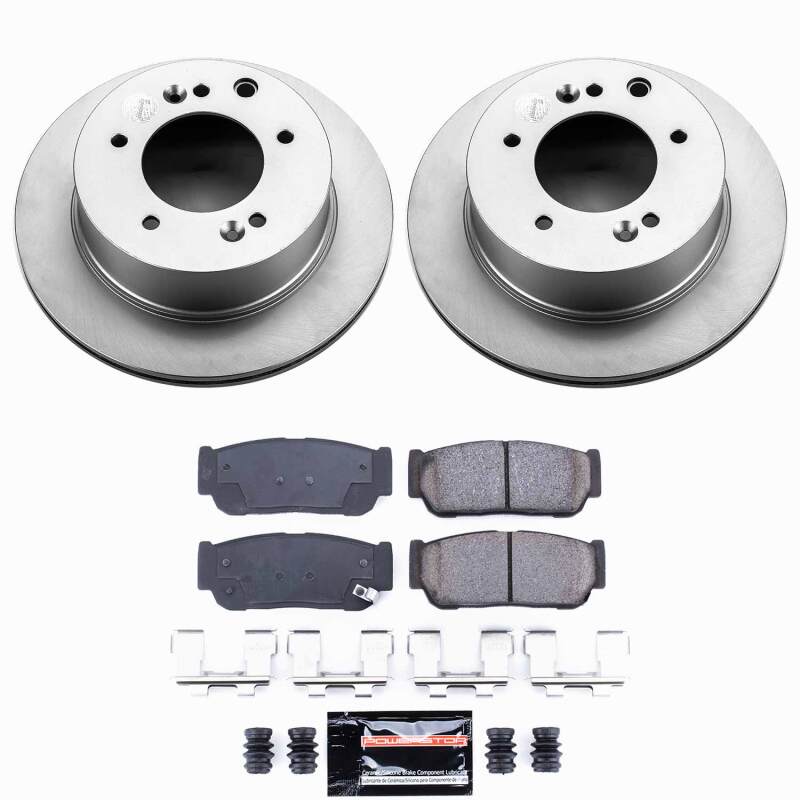 Power Stop 03-06 Kia Sorento Rear Z23 Coated Brake Kit-thumbmail-1