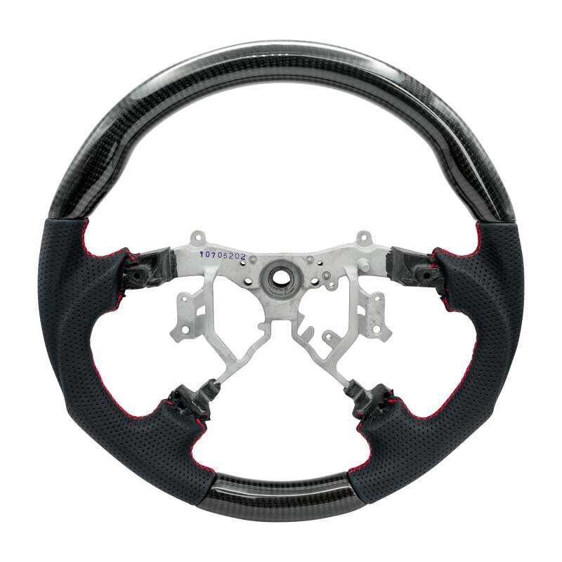 NRG 12-23 Toyota Tacoma OEM Plus Carbon Fiber Steering Wheel w/ Red Stitch & Red Center Mark-thumbmail-3