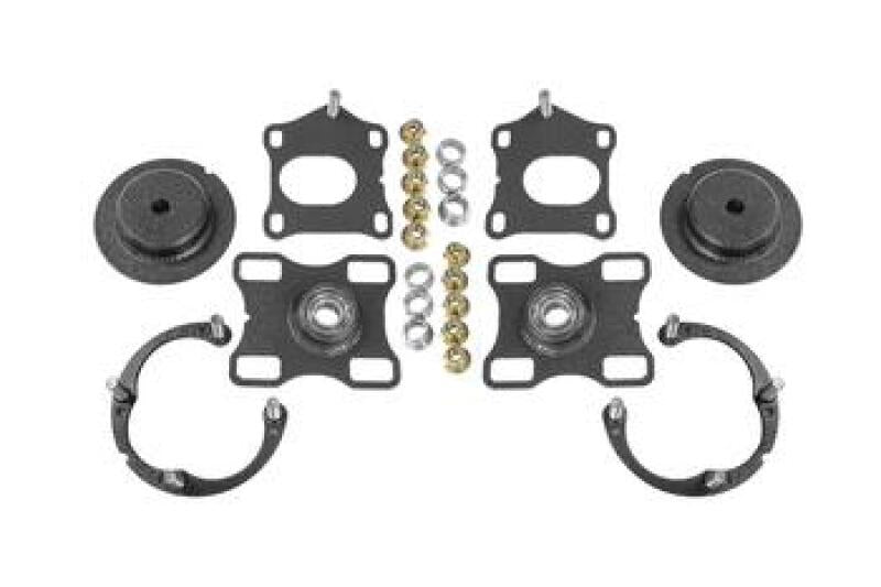 BMR 11- 14 Ford Mustang / Shelby GT500 Caster Camber Plates - Black Hammertone-thumbmail-1