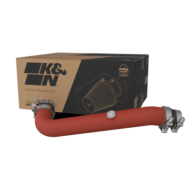 K&N 23-24 Toyota GR Corolla L3 1.6L Charge Pipe Kit - Wrinkle Red-thumbmail-5