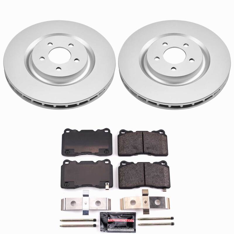 Power Stop 07-14 Ford Mustang Front Z23 Coated Brake Kit-thumbmail-1