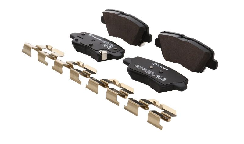 Brembo OE 21-22 Hyundai Accent/19-24 Nexo/2016 Sonata/2019 Sonata PRIME Low-Met Brake Pad - Rear-thumbmail-7