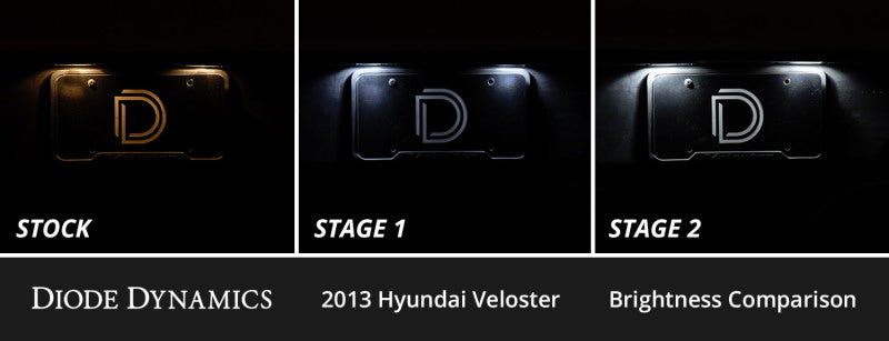 Diode Dynamics 12-18 Hyundai Veloster Interior LED Kit Cool White Stage 1-thumbmail-2