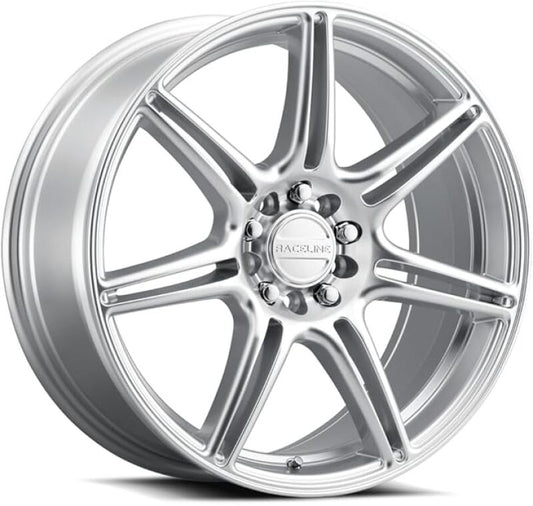 Raceline 148HS Apex 16x7in / 5X100 / 5X114.3 BP / 40mm Offset / 72.62mm Bore - Hyper Silver