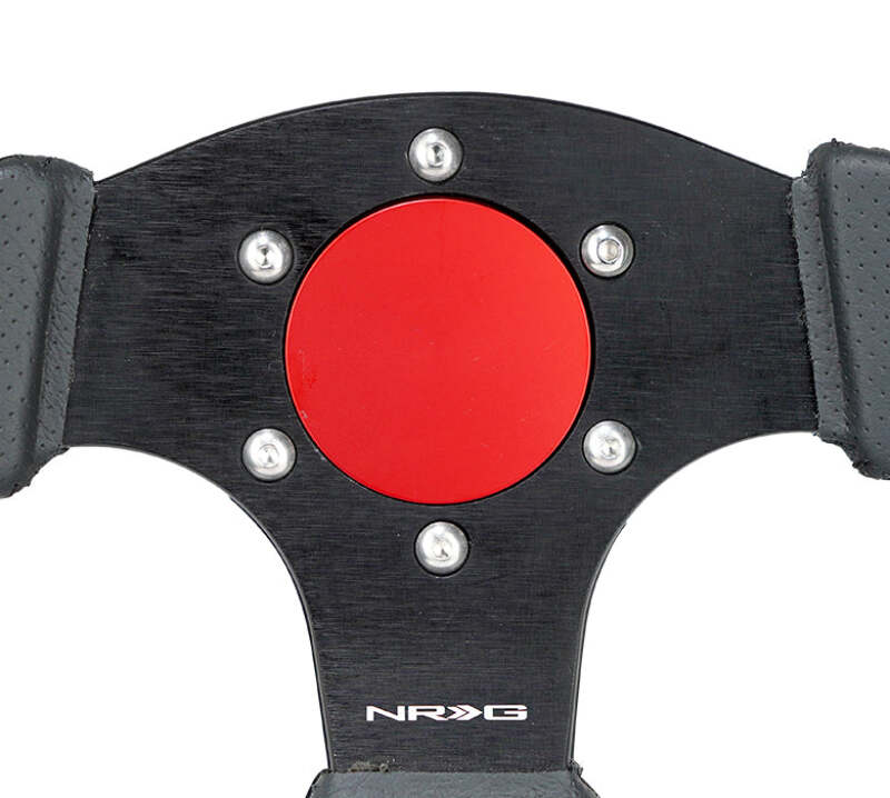 NRG Horn Delete Plate Flush 70x6in / 74x6 PCD pattern - Red-thumbmail-2