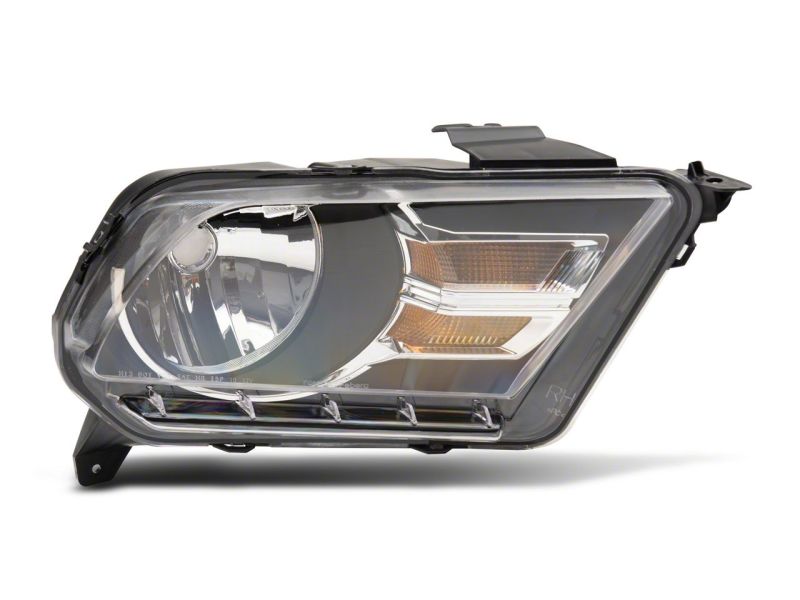 Raxiom 10-12 Ford Mustang Axial Series OEM Style Rep Headlights- Chrome Housing (Clear Lens)-thumbmail-3