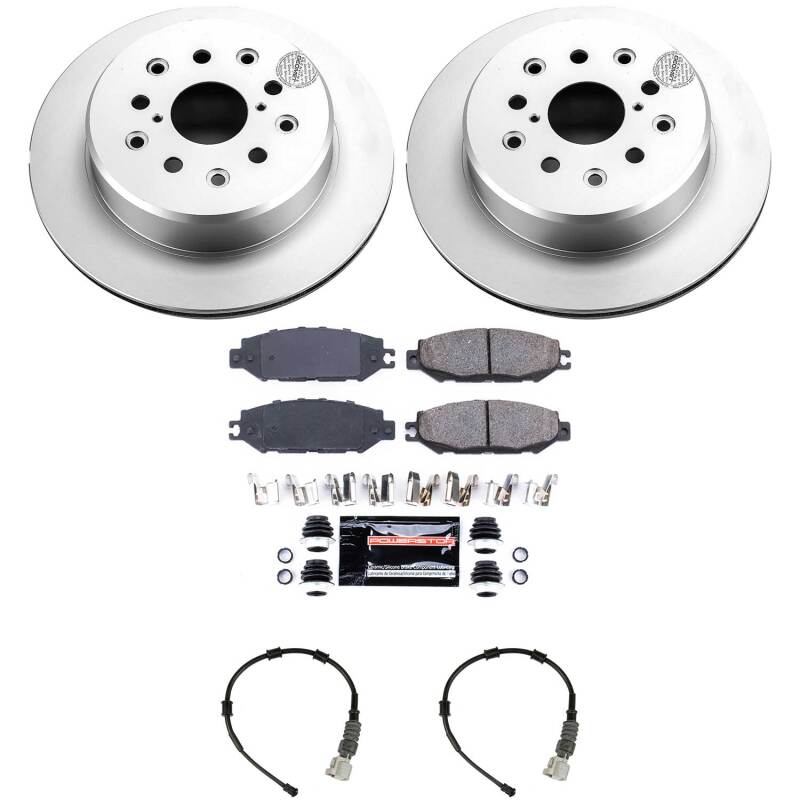 Power Stop 93-94 Lexus LS400 Rear Z23 Coated Brake Kit-thumbmail-1