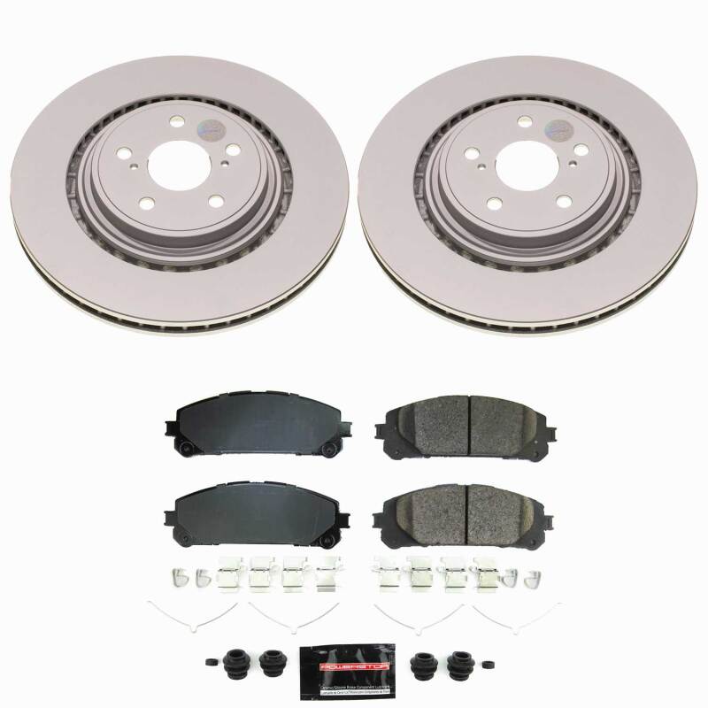 Power Stop 23-25 Lexus RX350 Front Z23 Coated Brake Kit-thumbmail-1