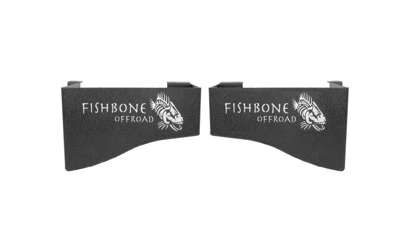 Fishbone Offroad 07-18 Jeep Wrangler JK 4 DR WheelWell Storage Bin - Black Textured Powdercoat Steel-thumbmail-1