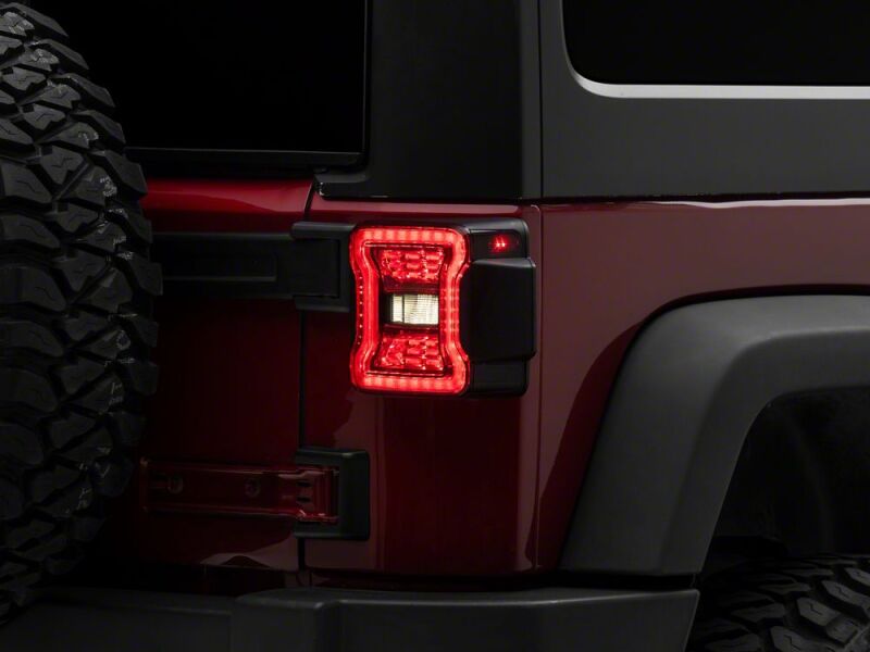 Raxiom 07-18 Jeep Wrangler JK LED Tail Lights- Red Housing- Smoked Lens-thumbmail-7