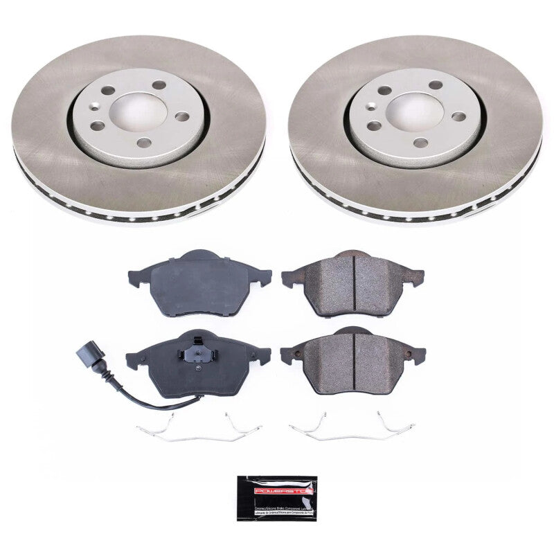 Power Stop 99-05 Volkswagen Jetta Front Semi-Coated Rotor Kit-thumbmail-1