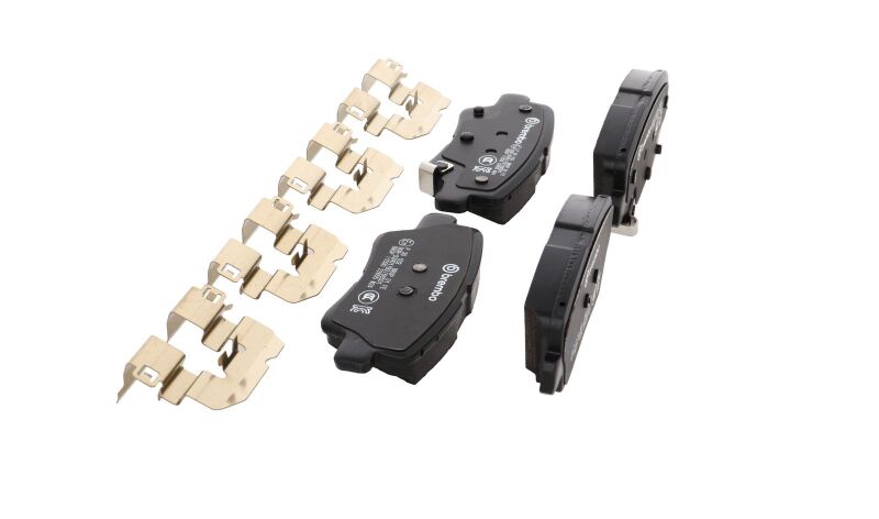 Brembo OE 21-22 Hyundai Accent/19-24 Nexo/2016 Sonata/2019 Sonata PRIME Low-Met Brake Pad - Rear-thumbmail-8