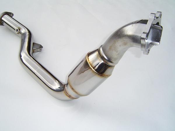 Invidia 02-07 WRX/STi Polished Divorced Waste Gate Downpipe with High Flow Cat-thumbmail-1