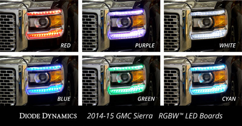 Diode Dynamics 2014-2016 GMC Sierra RGBW DRL LED Boards-thumbmail-3