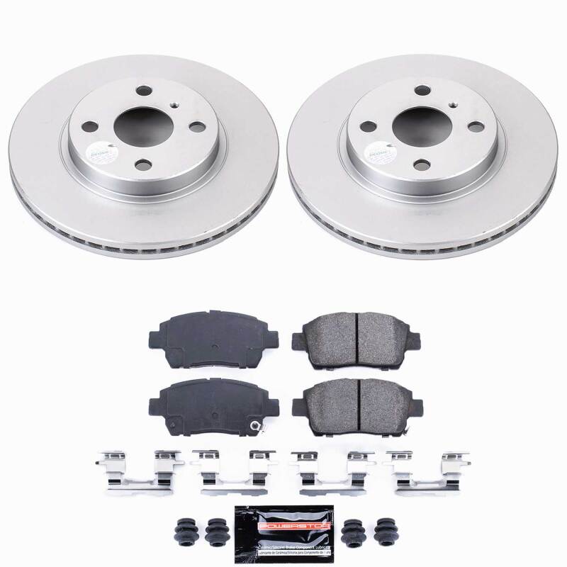 Power Stop 04-06 Scion xA Front Z23 Coated Brake Kit-thumbmail-1