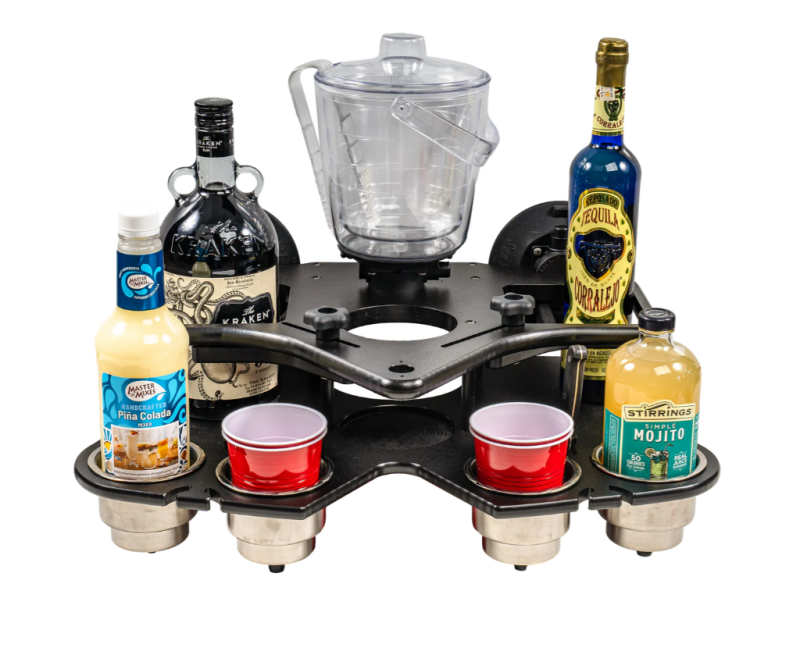 SeaSucker Double Decker Party Barge Portable Bar - Black-thumbmail-2