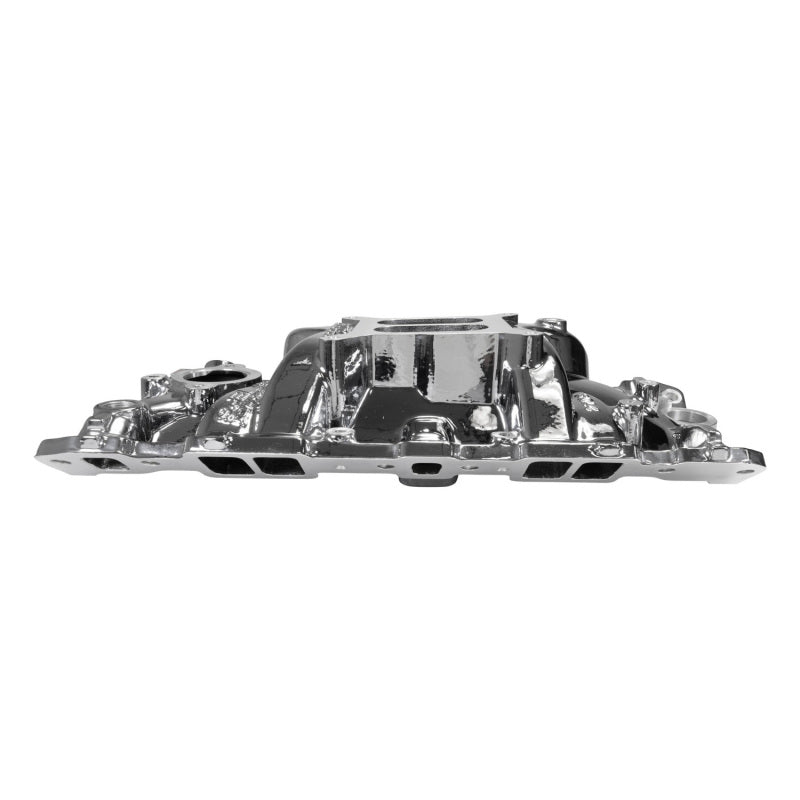 Edelbrock Chevy SB Performer EPS Intake Manifold w/ Oil Fill Tube - Chrome Plasma-thumbmail-1