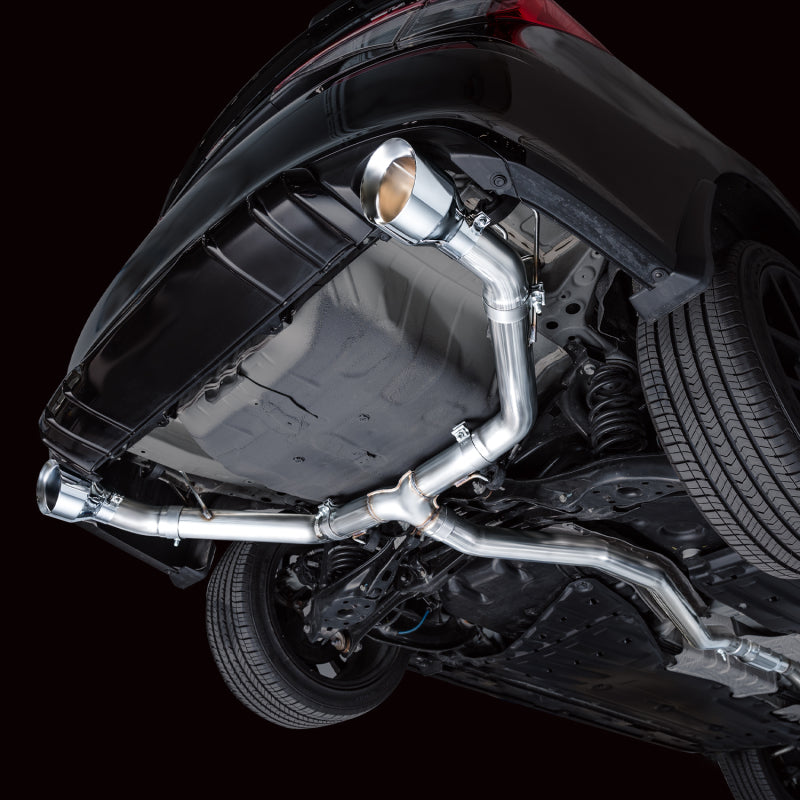 AWE Tuning 22+ Honda Civic Si/Acura Integra Track Edition Catback Exhaust - Dual Chrome Silver Tips-thumbmail-3