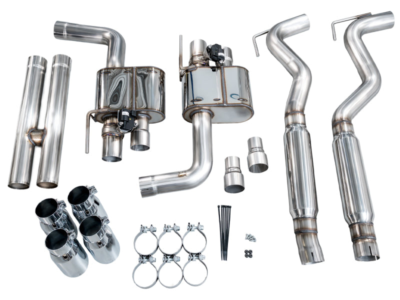 AWE 18-23 S550 Mustang GT SwitchPath Exhaust - Chrome Silver Tips-thumbmail-12