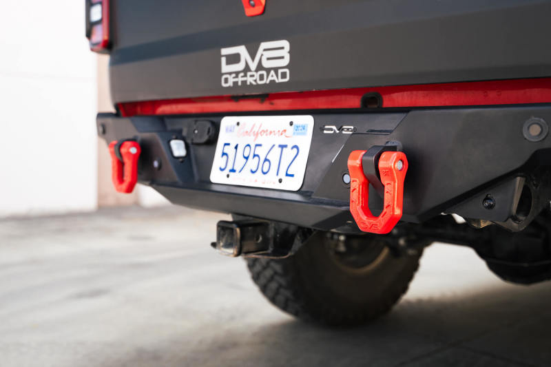 DV8 Offroad Elite Series D-Ring Shackles - Pair (Red)-thumbmail-4