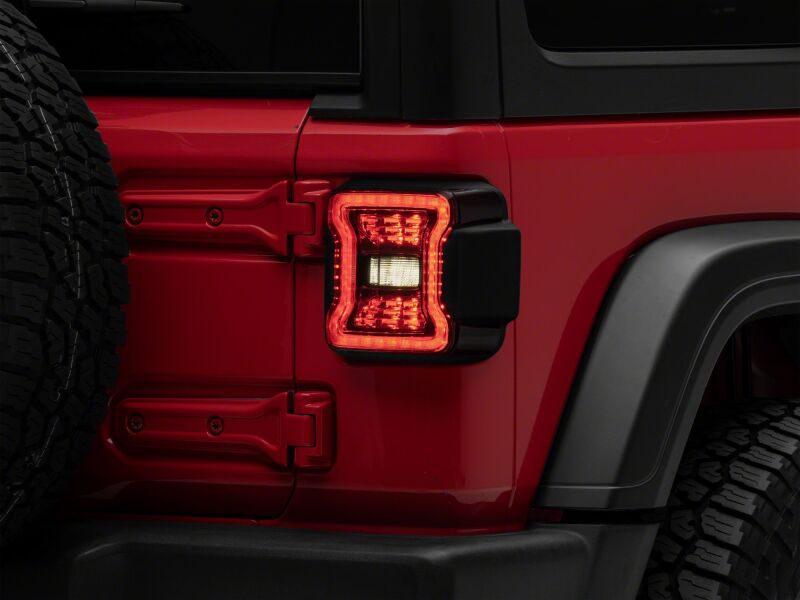 Raxiom 18-26 Jeep Wrangler JL LED Tail Lights- Red Housing- Smoked Lens-thumbmail-3