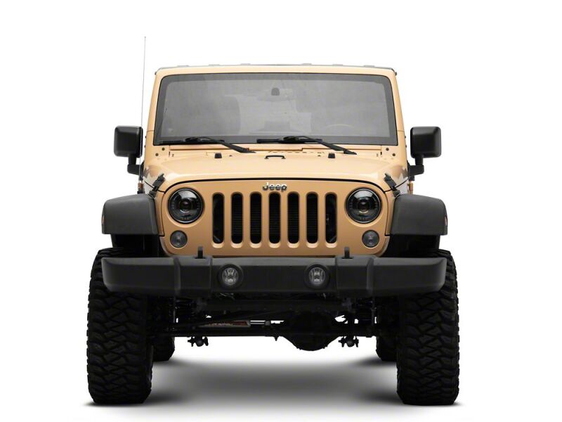 Raxiom 07-18 Jeep Wrangler JK Axial Series Quatro LED Headlights- Black Housing- Clear Lens-thumbmail-4