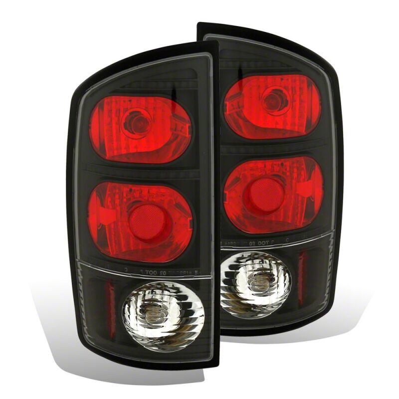 Raxiom 02-05 Dodge RAM 1500 Axial Series Tail Lights- Black Housing- Red/Clear Lens-thumbmail-1