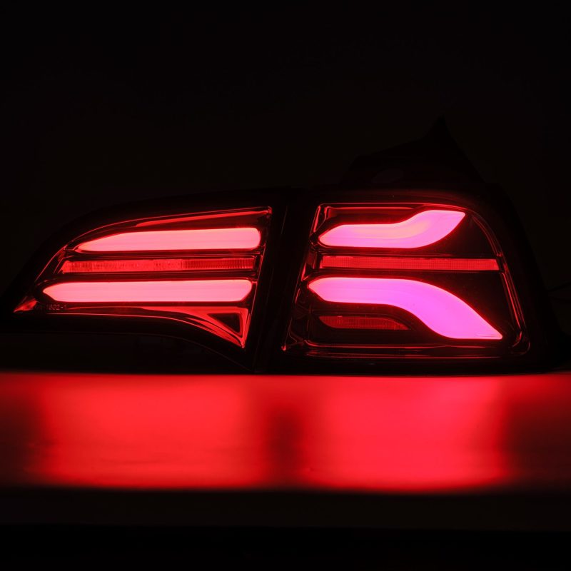 AlphaRex 17-22 Tesla Model 3 PRO-Series LED Tail Lights Jet Black w/Seq Sig-thumbmail-3