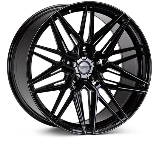 Vossen HF-7 22X9.5 / 5X112 / ET15 / Deep Face / 66.5 - Gloss Black Wheel
