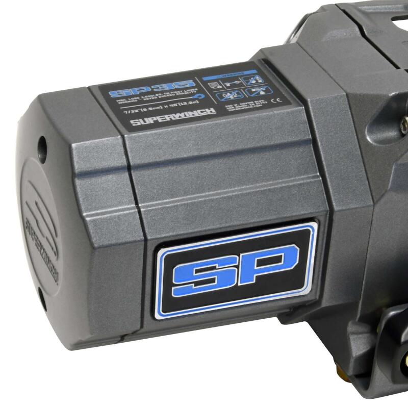 Superwinch 3500 LBS 12V DC 7/32in x 40ft Steel Rope Roller Fairlead SP 35 Winch-thumbmail-3